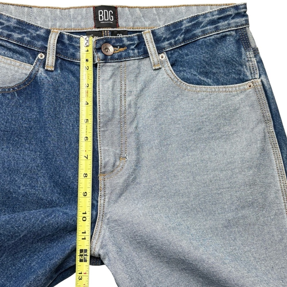 BDG Colorblock Baggy Wide Leg Jeans Mens 32x28 Cotton Hip Hop Skater *Flaw - Picture 10 of 14